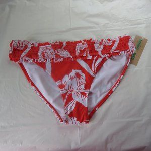 Sandflower Women's multicolor Smocked Hipster Bottom Swimsuit